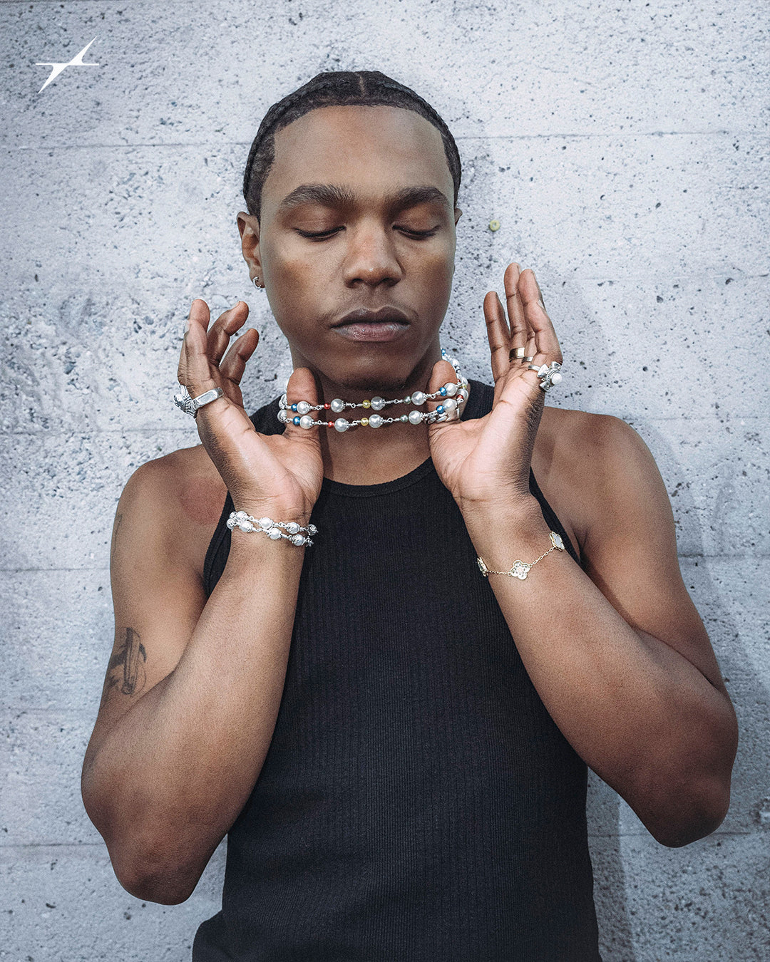 Rainbow Rosary Necklace