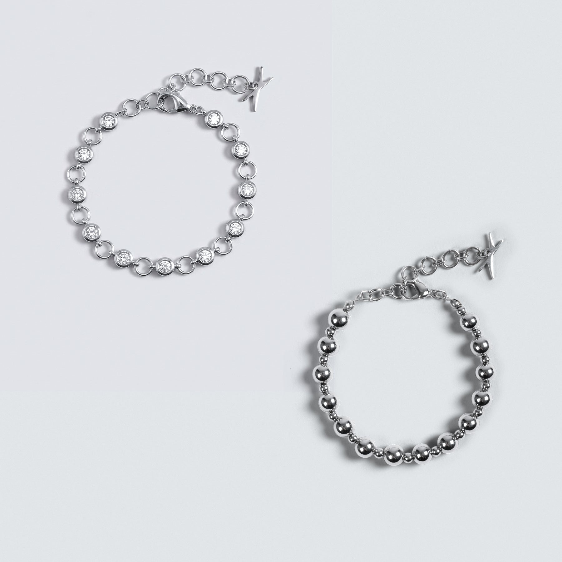 Ball & Zirconia Bracelet Bundle