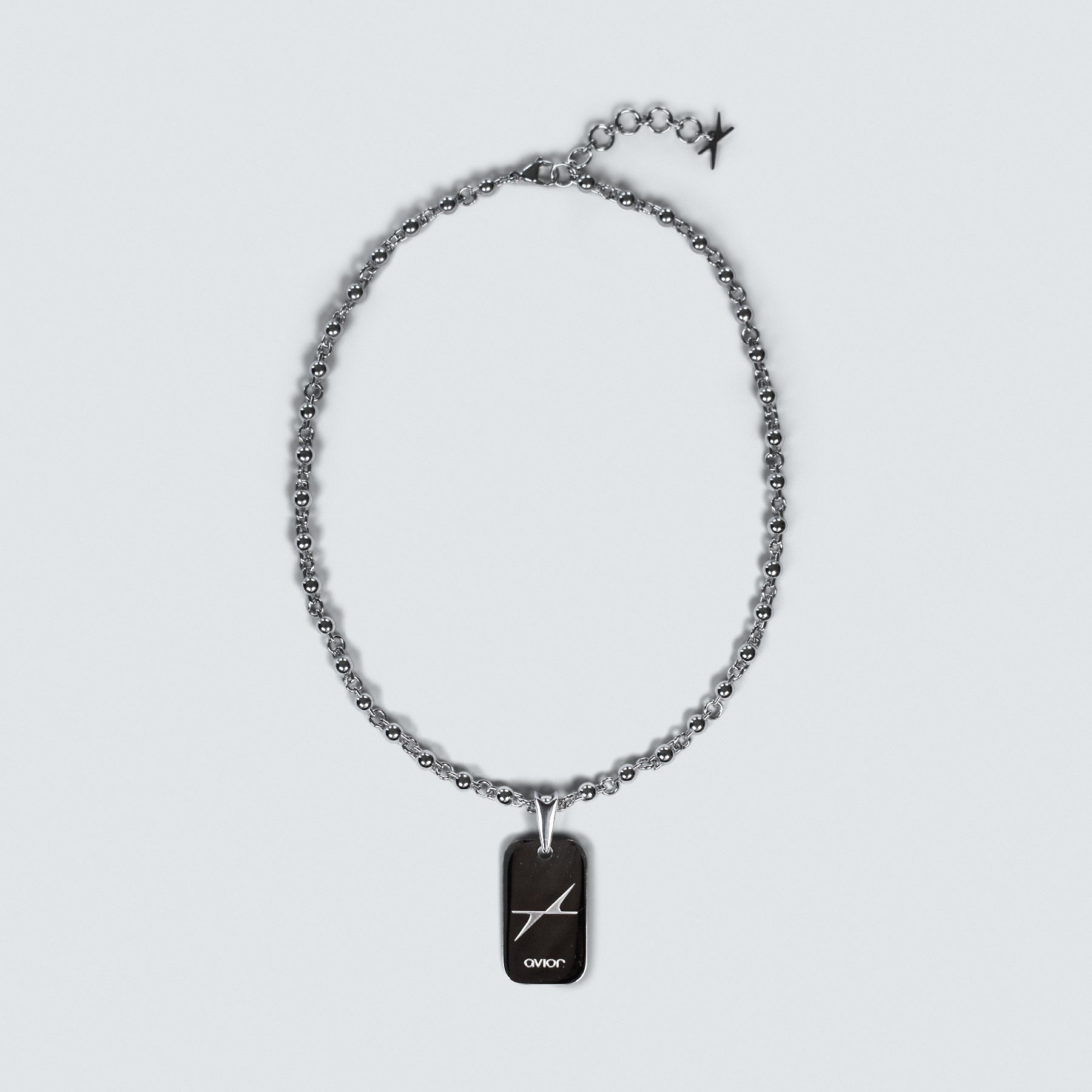 Dog Tag Ball Link Necklace