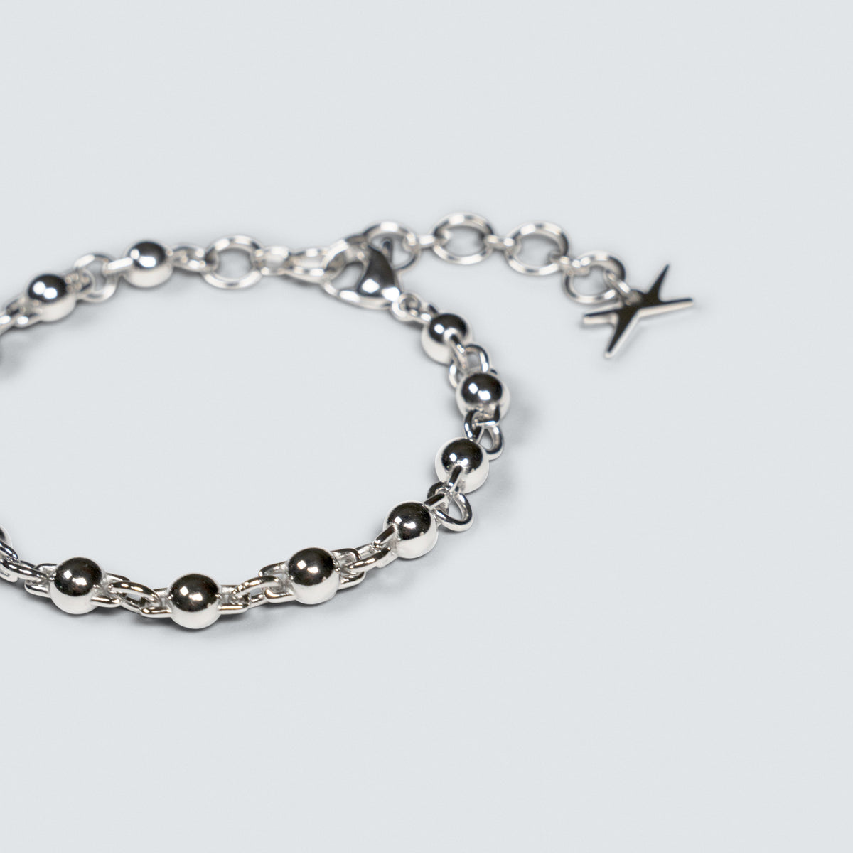 Ball Link Dog Tag Necklace & Bracelet Bundle