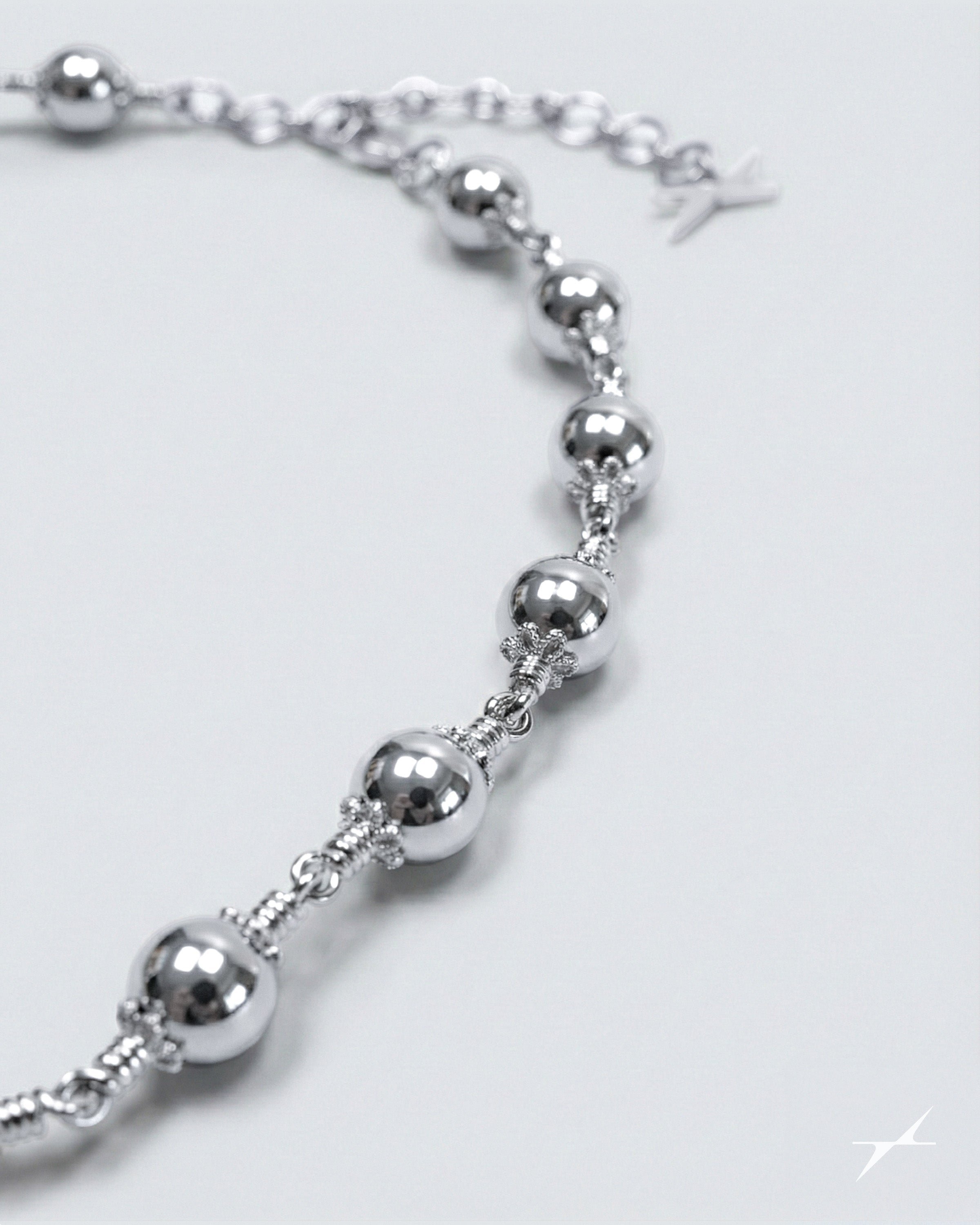 Steel Rosary Necklace