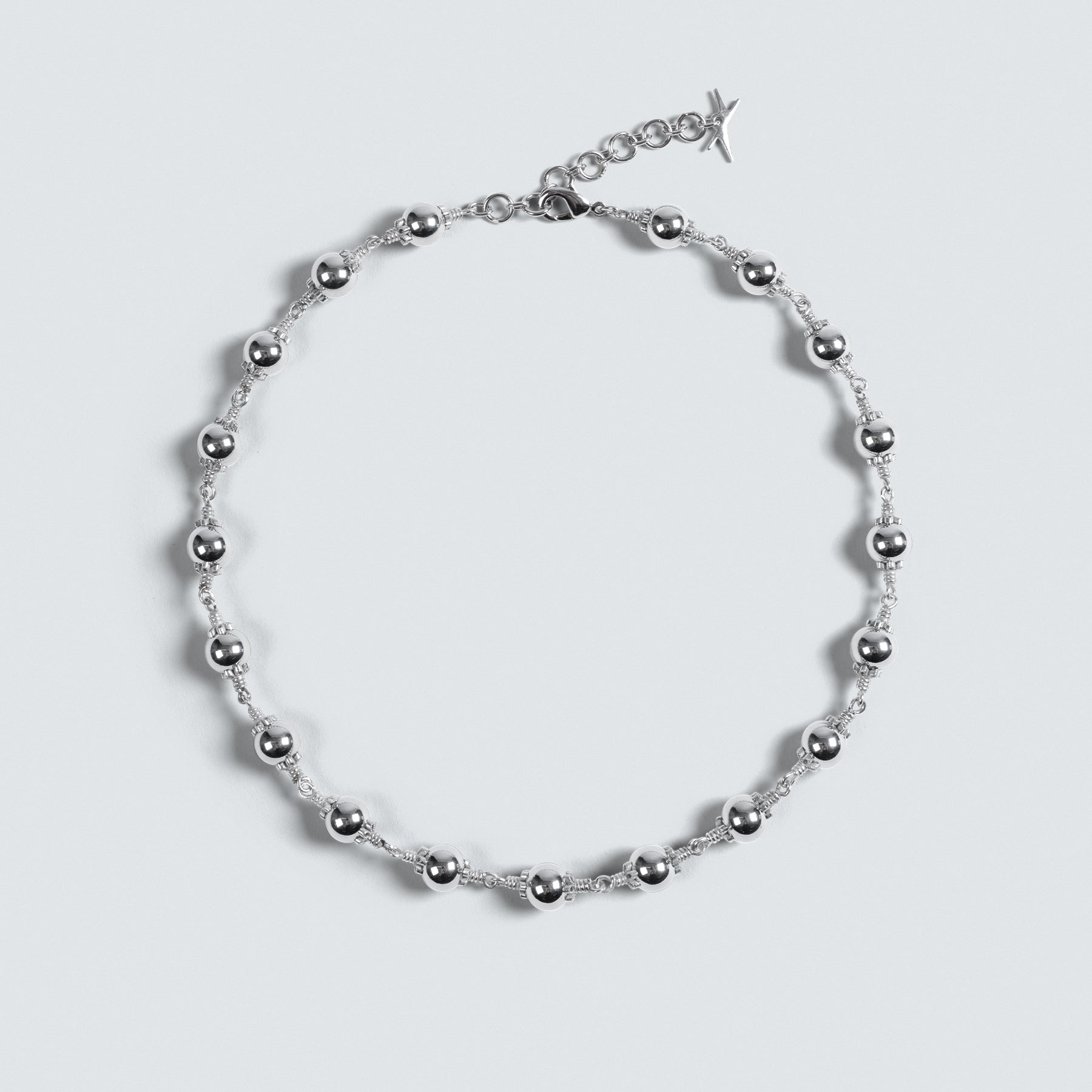 Steel Rosary Necklace