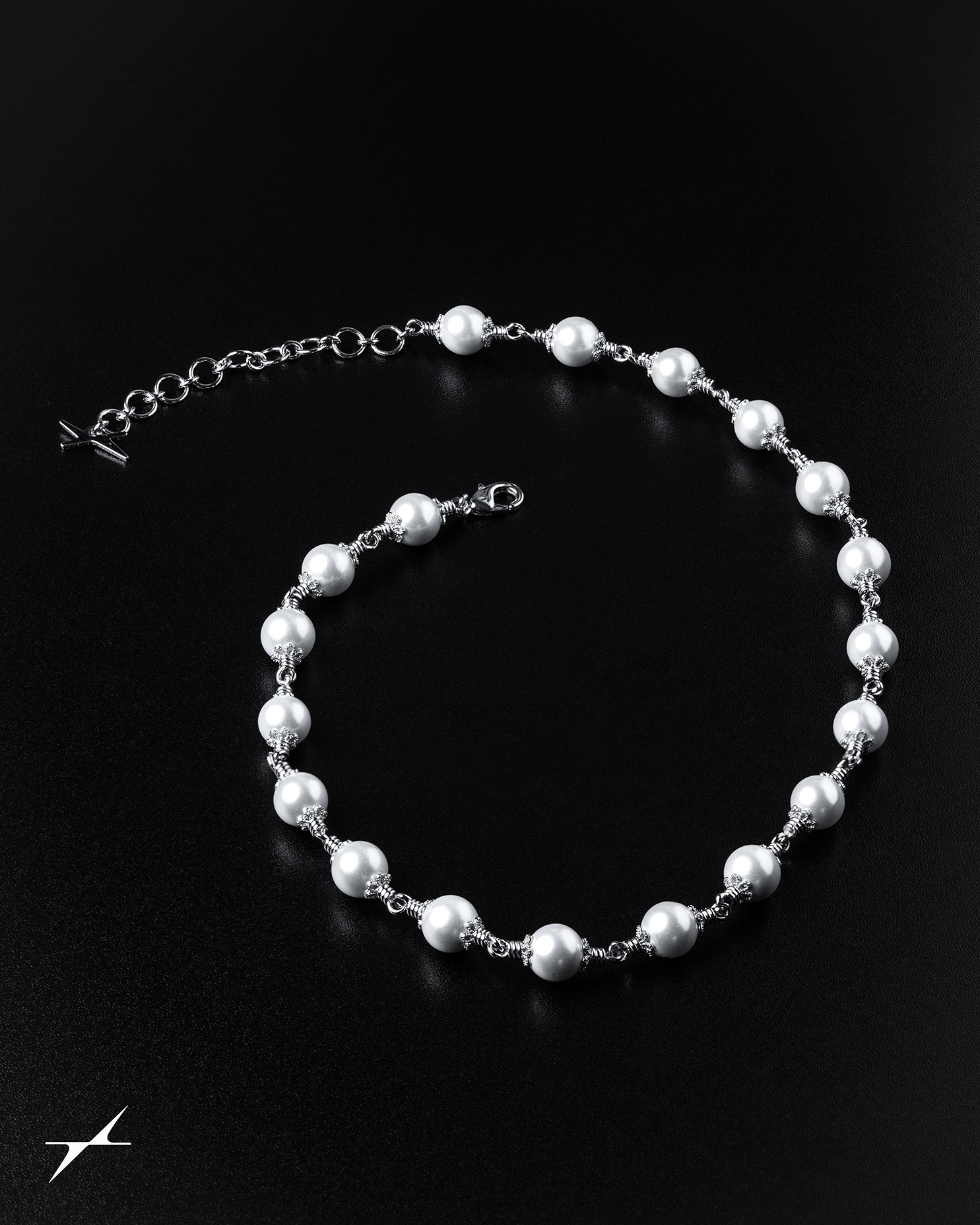 White Necklace + Wallet Chain Bundle