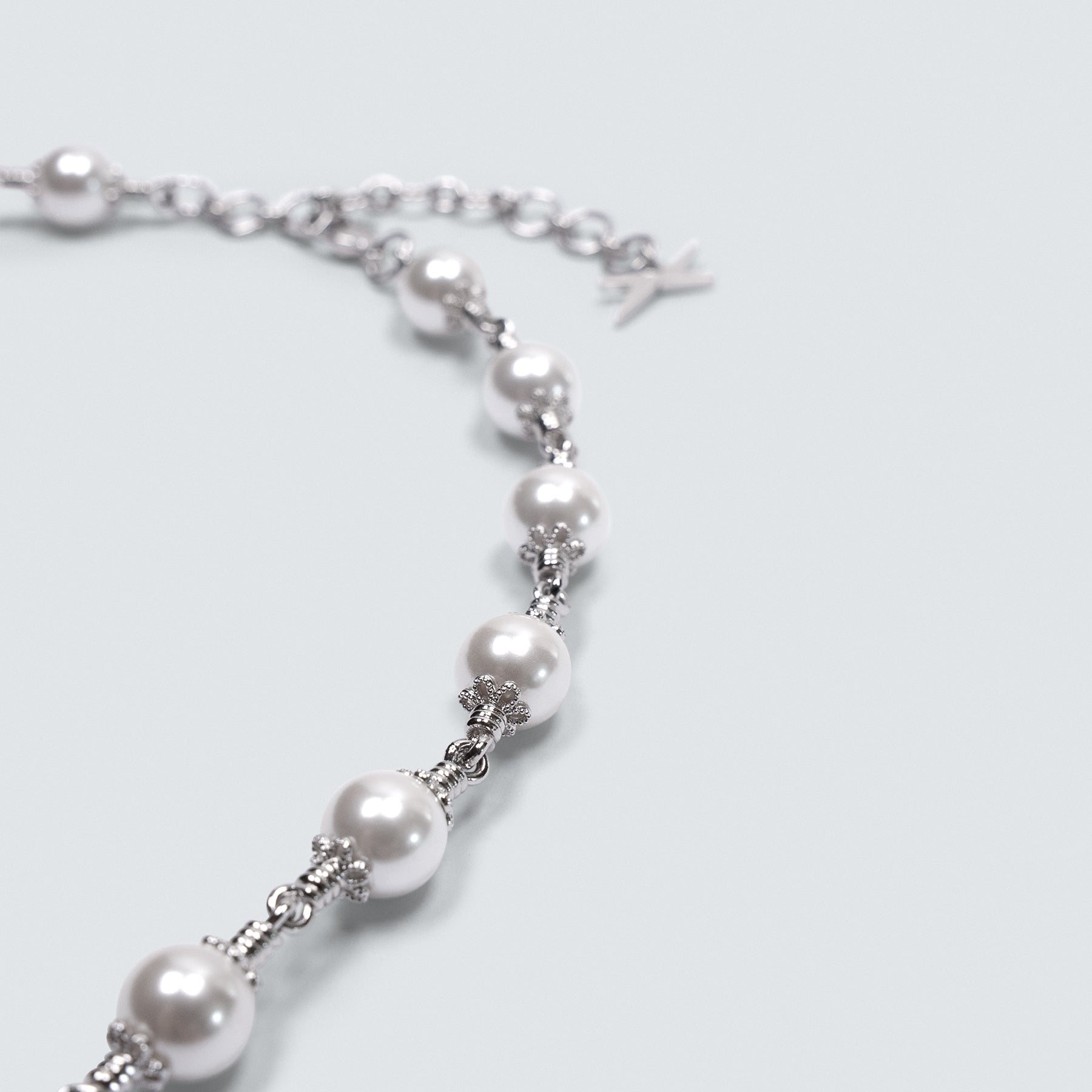 White Rosary Necklace Bundle