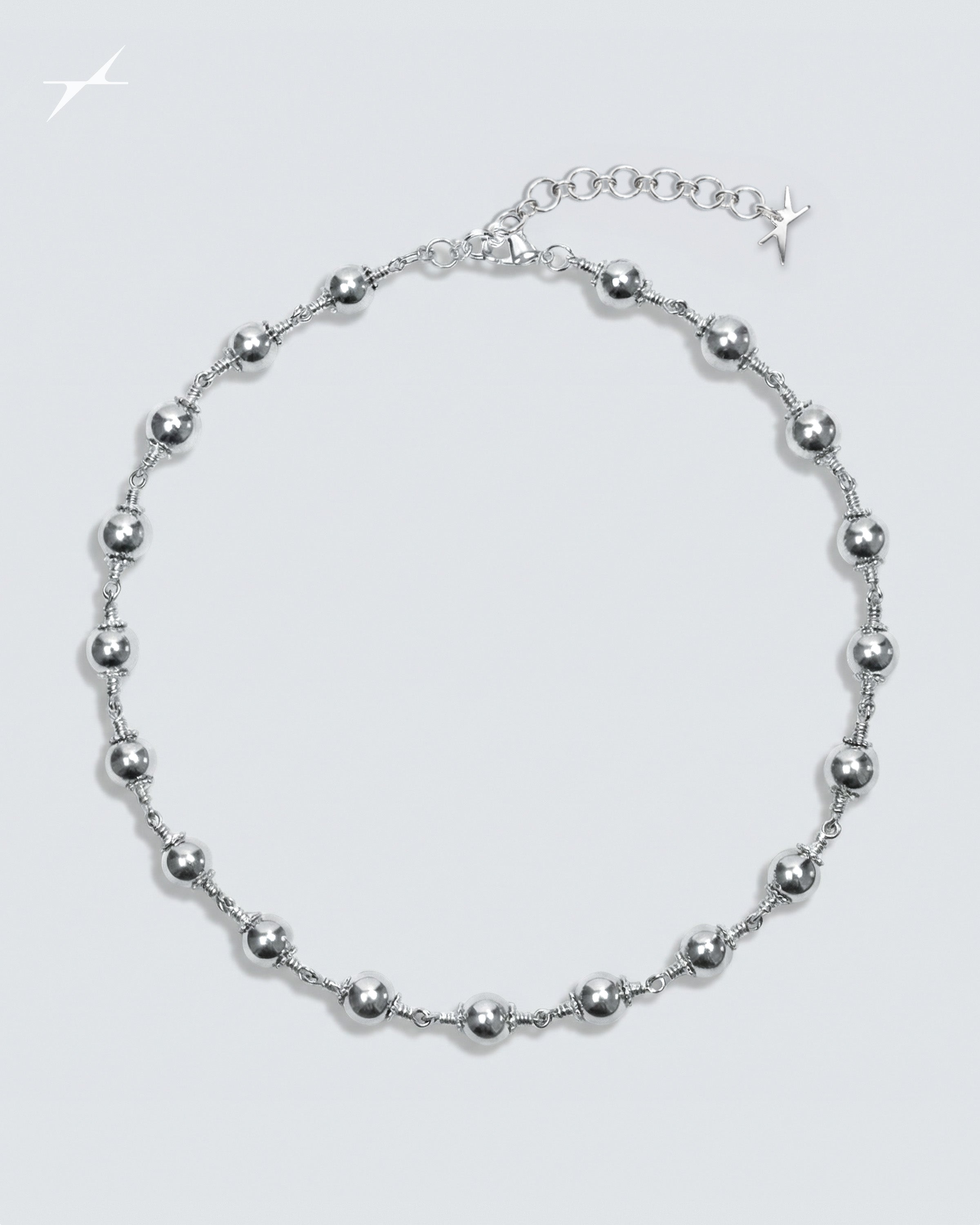 Steel Rosary Necklace