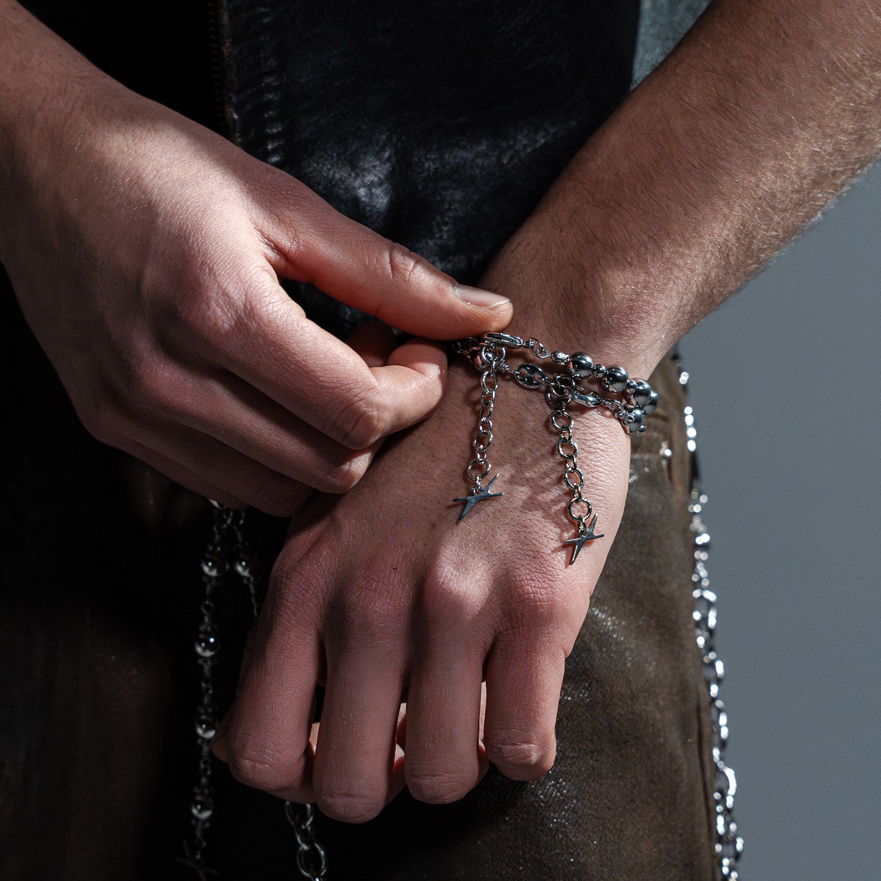 Coffee Bean Rosary Bracelet