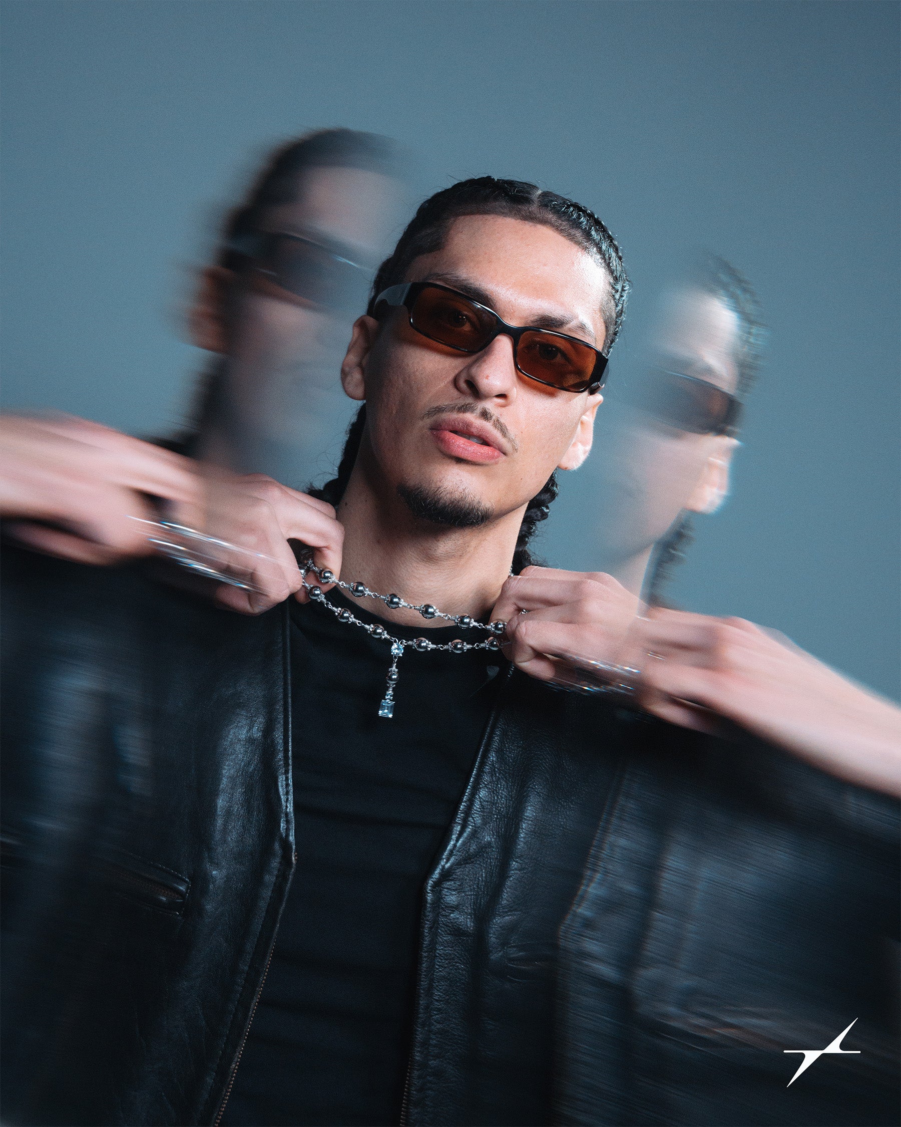 Steel Rosary Necklace