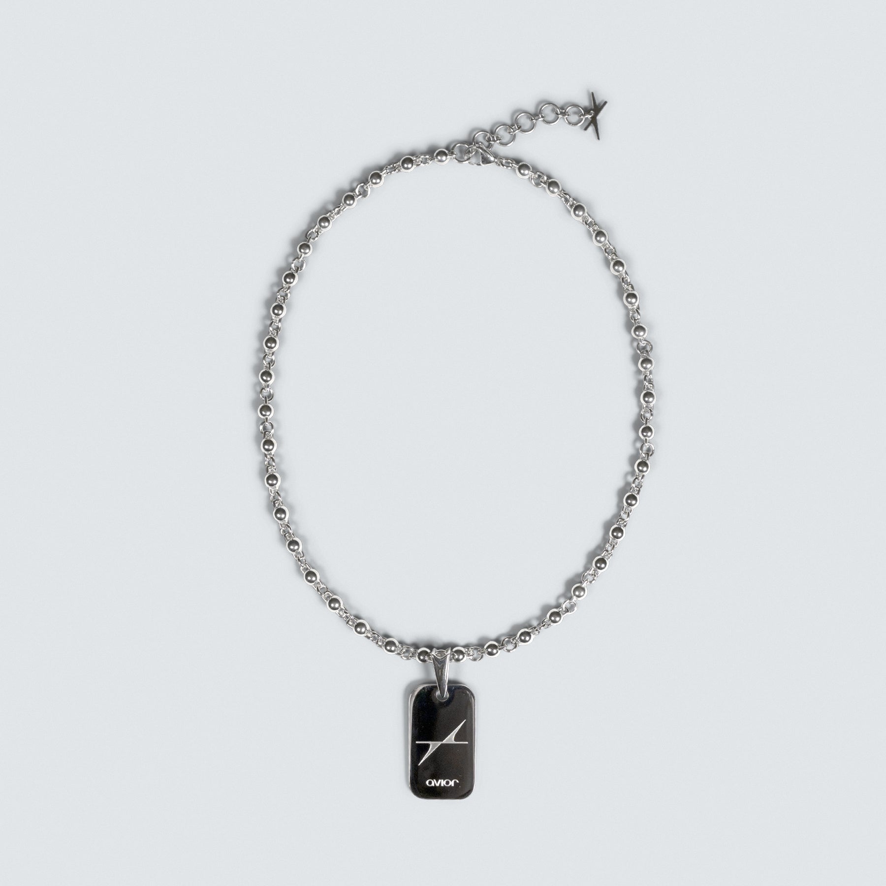 Dog Tag Ball Link Necklace