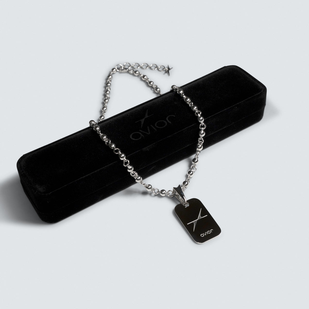 Dog Tag Ball Link Necklace