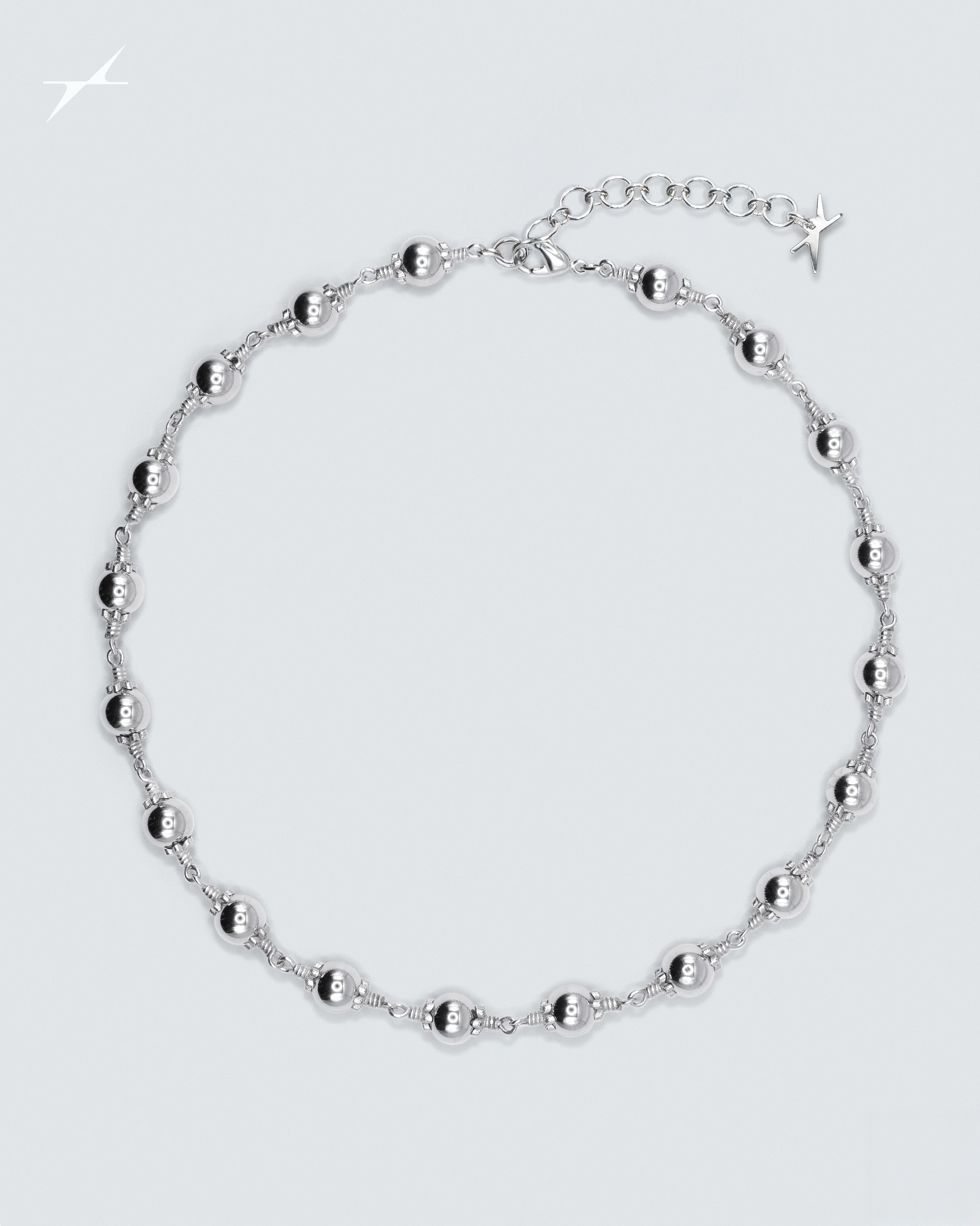 Steel Rosary Necklace