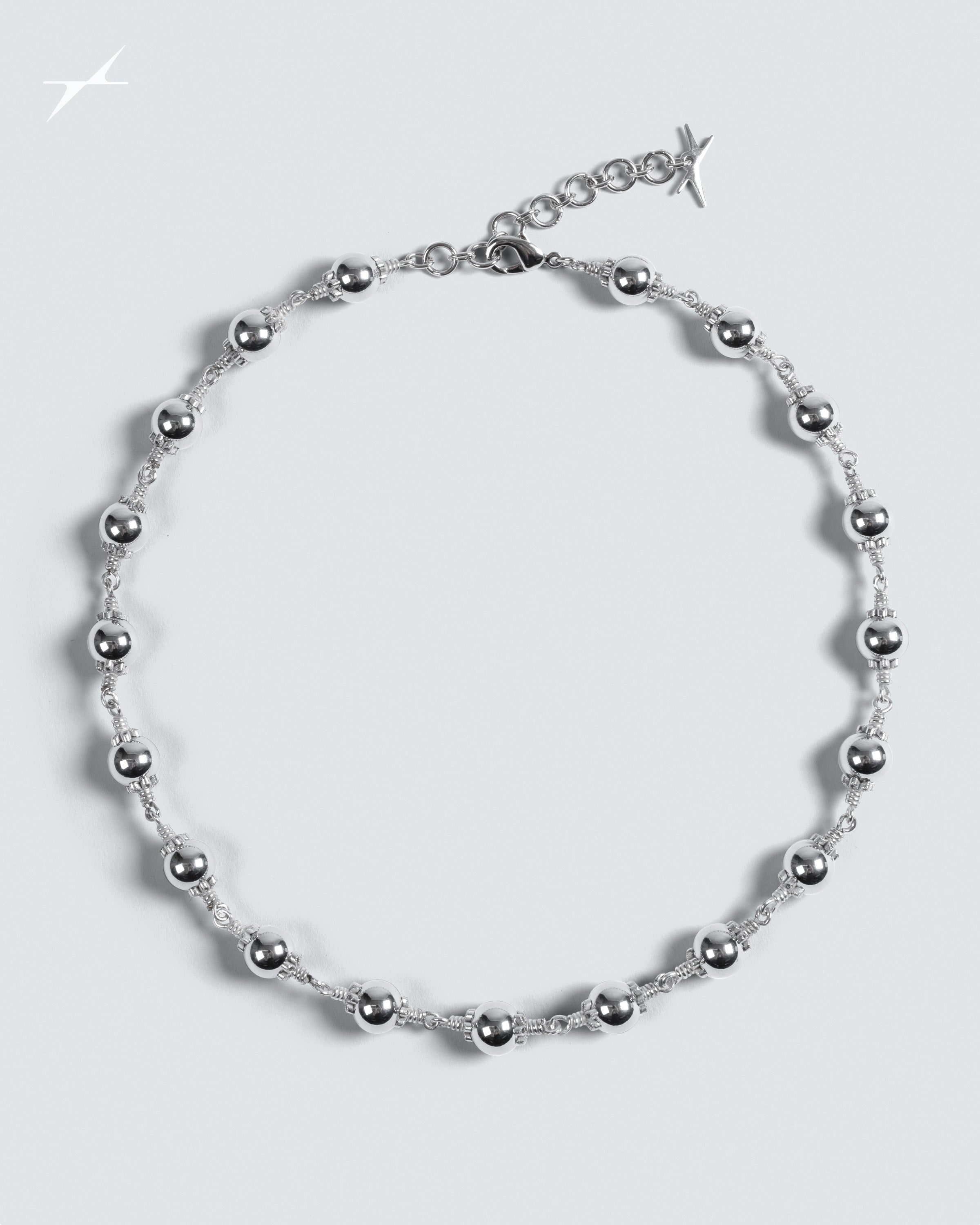 Steel Rosary Necklace