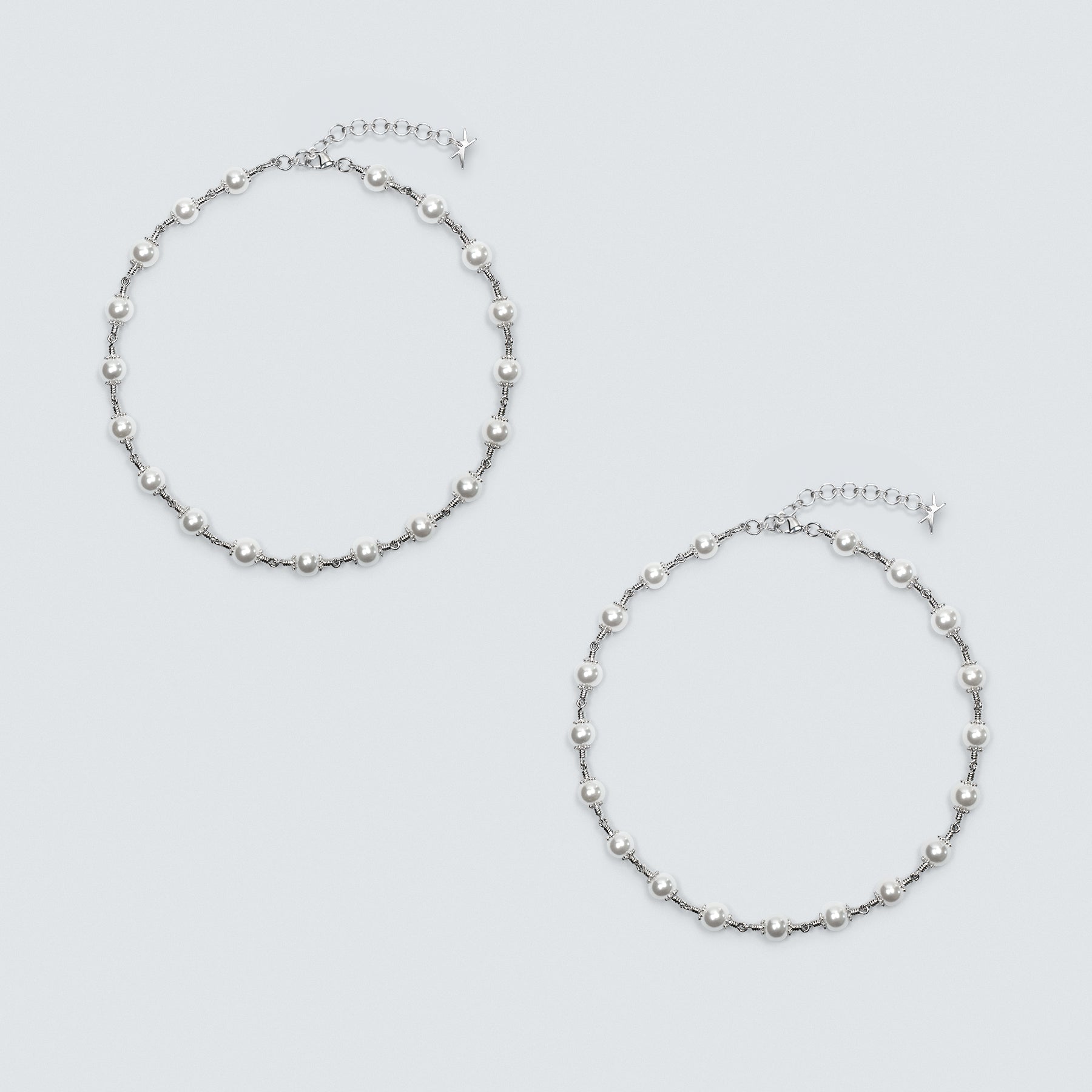White Rosary Necklace Bundle